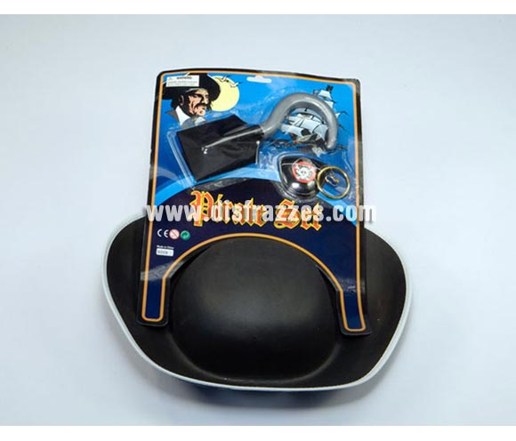 Set de accesorios Pirata con sombrero.