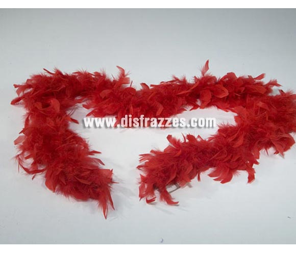 Boa roja de plumas de 45 gr.