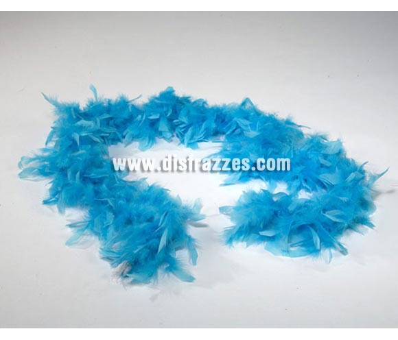 Boa azul de plumas de 45 gr.