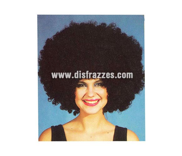 Peluca Super Afro negra.