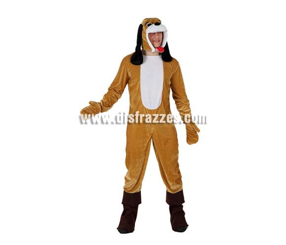Disfraz de Perro Pachón para hombre. Talla 2 ó talla Standar 52/54. Incluye mono, guantes y gorro.
