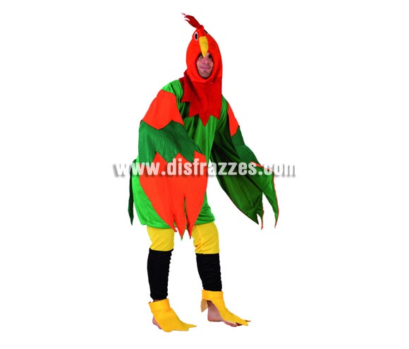 Disfraz de Gallo Divertido para hombre. Talla 3 ó talla XL = 54/58. Incluye traje completo.