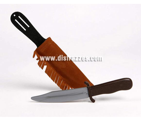 Cuchillo Indio PVC con funda de 35x10 cm.