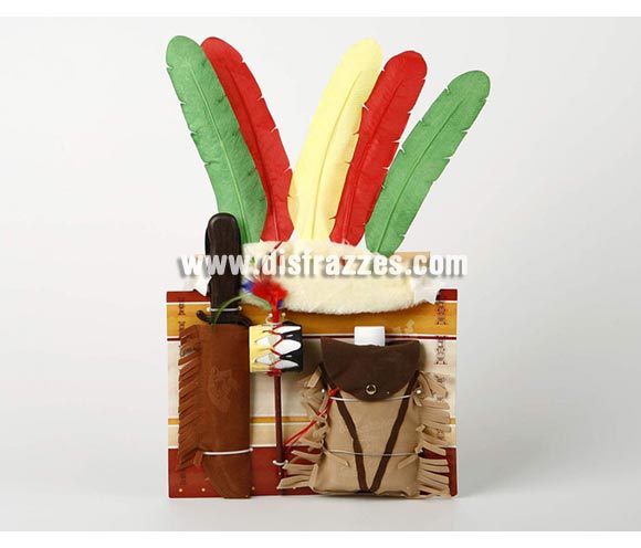 Set de accesorios de Indio con penacho.