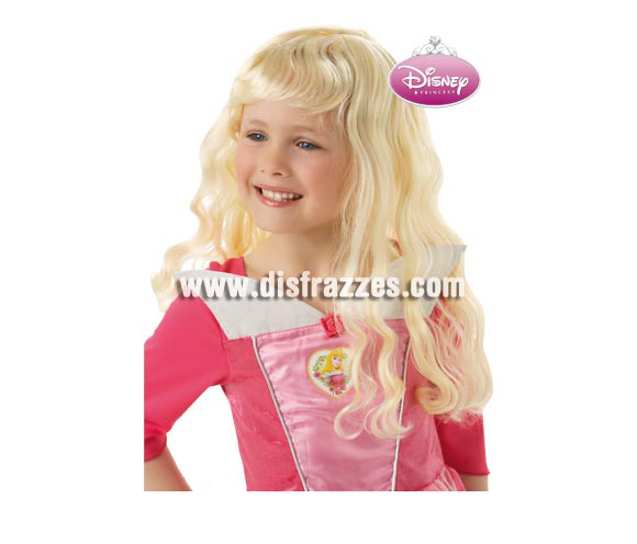 Peluca de la Bella Durmiente para niñas.