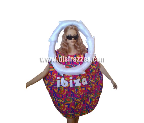 Disfraz de Bolso de Playa Ibiza para adultos. Incluye disfraz de bolso. Alta calidad, hecho en España. Disfraz ideal para Peñas , Grupos o Comparsas.