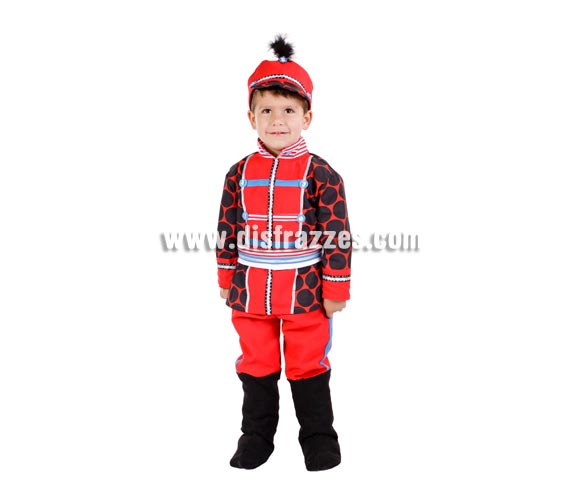 Disfraz de Soldadito de Plomo para niños. Varias tallas. Contiene disfraz completo con gorro. Alta calidad,  MADE IN SPAIN.