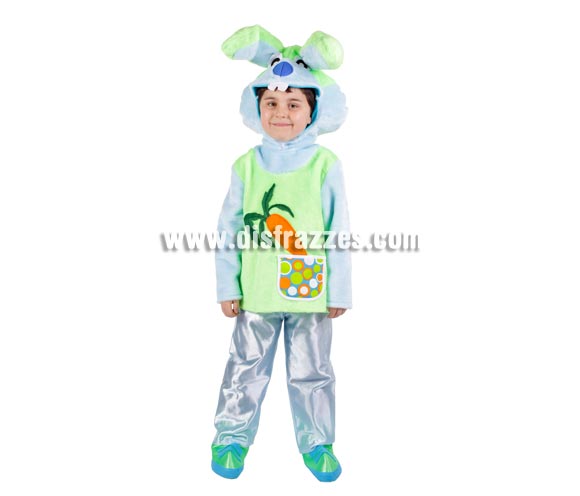 Disfraz de Conejito para niños - Varias tallas. Contiene disfraz completo. Alta calidad. MADE IN SPAIN. Para que los niños puedan jugar al cuento de Alicia en el País de las Maravillas y desarrollar su imaginación.