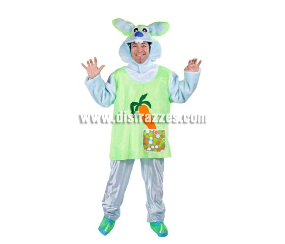 Disfraz de Conejo o Conejito para hombre. Talla Universal de hombre. Incluye disfraz completo. Para disfrazarse en conjunto y con más personajes del cuento de Alicia en el País de las Maravillas.
