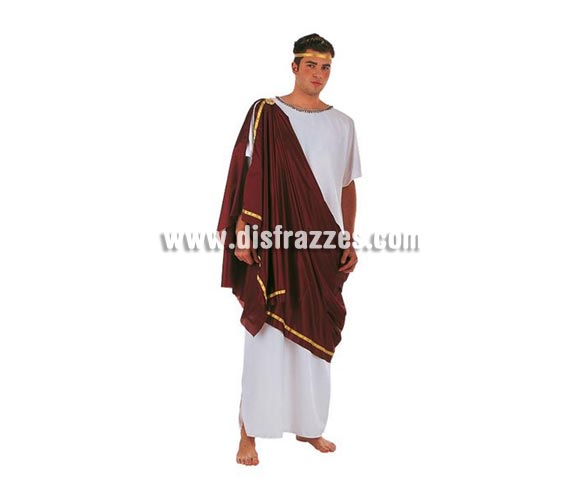 Disfraz de Griego adulto Deluxe. Alta calidad. Hecho en España. Disponible en varias tallas. Incluye cinta cabeza, túnica y toga.