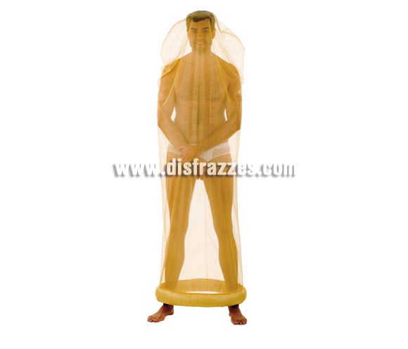 Disfraz de Preservativo adulto Deluxe. Alta calidad. Hecho en España. Disponible en varias tallas. Incluye traje completo.