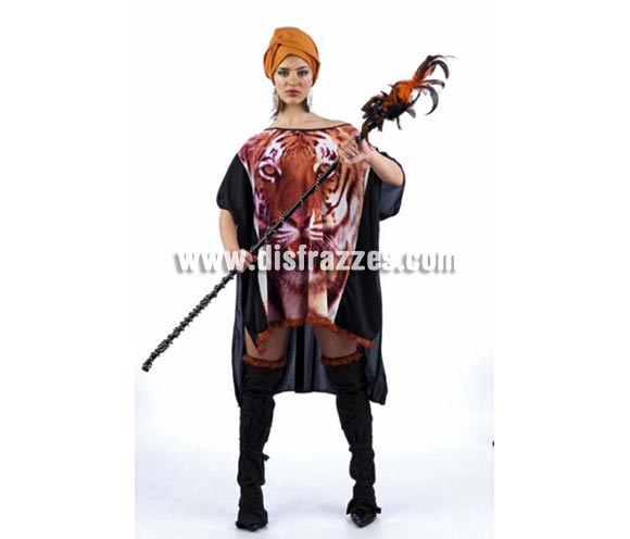 Disfraz de Exploradora Safari adulta Deluxe. Alta calidad. Hecho en España. Disponible en varias tallas. Incluye vestido, cubrebotas, pañuelo y pantalón corto. Bastón NO incluido.
