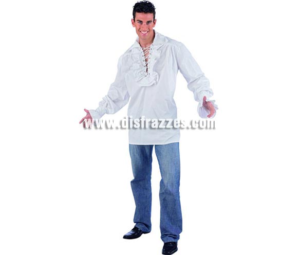 Camisa Cruzada Deluxe. Alta calidad. Incluye camisa. Disponible en varias tallas. Camisa de Tabernero o Posadero para hombre.