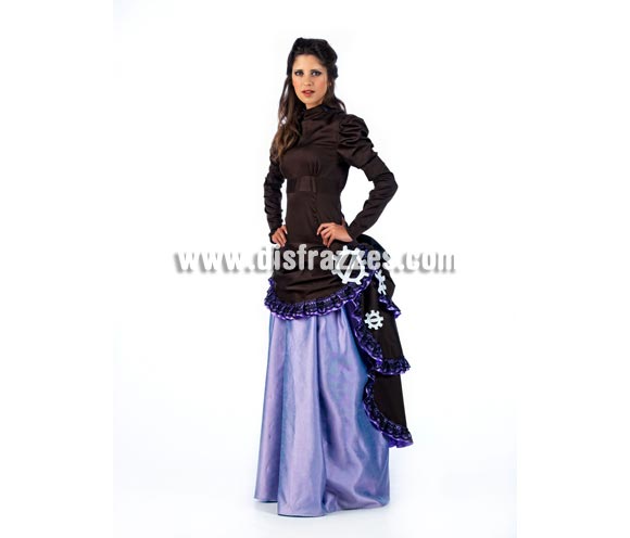 Disfraz de Lady Brown Deluxe para mujer. Alta calidad, hecho en España. Disponible en varias tallas. Incluye camisa y falda.