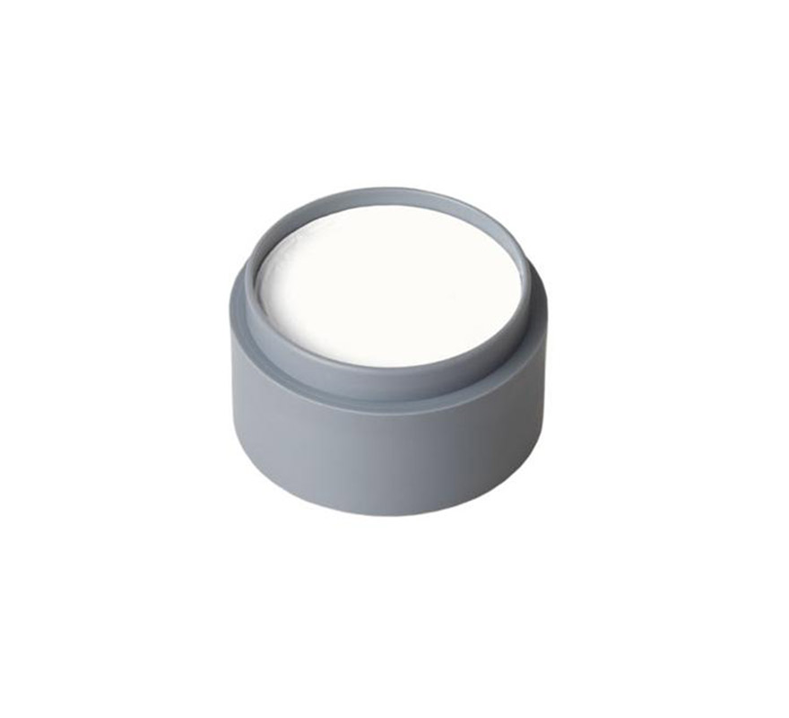 Maquillaje al agua (water make up 001), de 15 ml, de color blanco. 
Fácil de usar, se quita con agua y jabón, antialérgico.