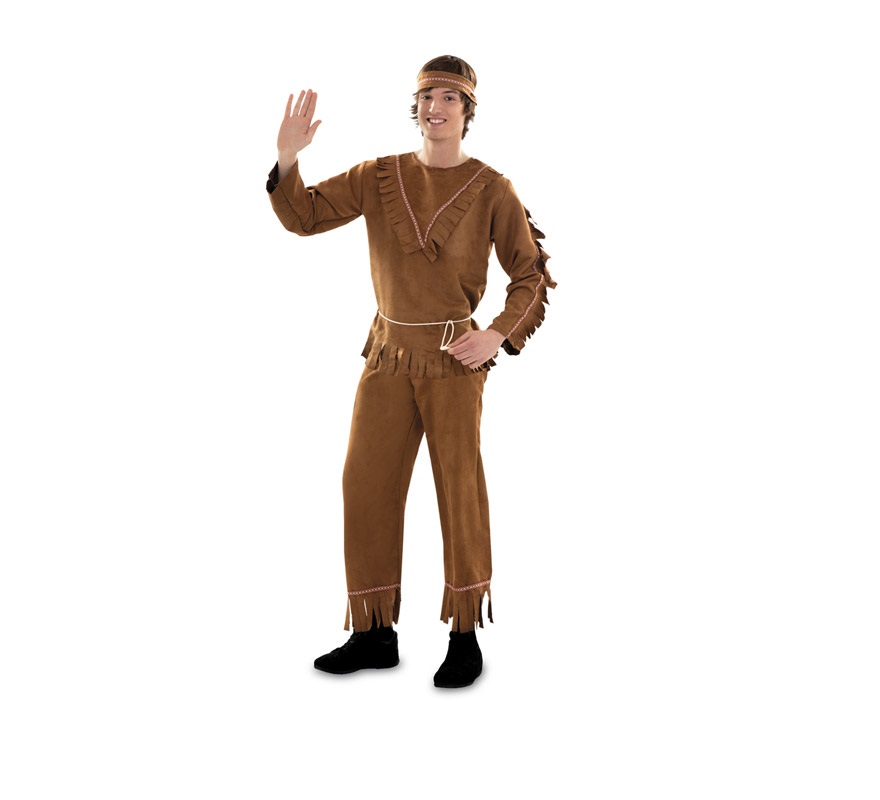 Disfraz barato de Indio para hombre talla S = 48/52. También es ideal para chicos de 16 a 18 años. Incluye cinta de la cabeza, camisa, cinturón y pantalón. Hacha NO incluida, podrás verla en la sección de Complementos con varias referencias. 
¡¡Compra tu disfraz para Carnaval en nuestra tienda de disfraces, será divertido!!
