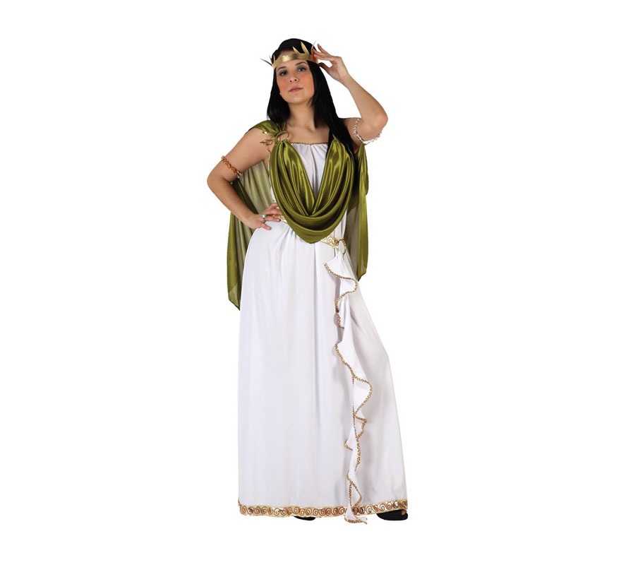 Disfraz de Emperatriz Griega para mujer. Talla 2 ó talla standar M-L = 38/42. Incluye disfraz completo. Ideal para disfrazarte de Romana.