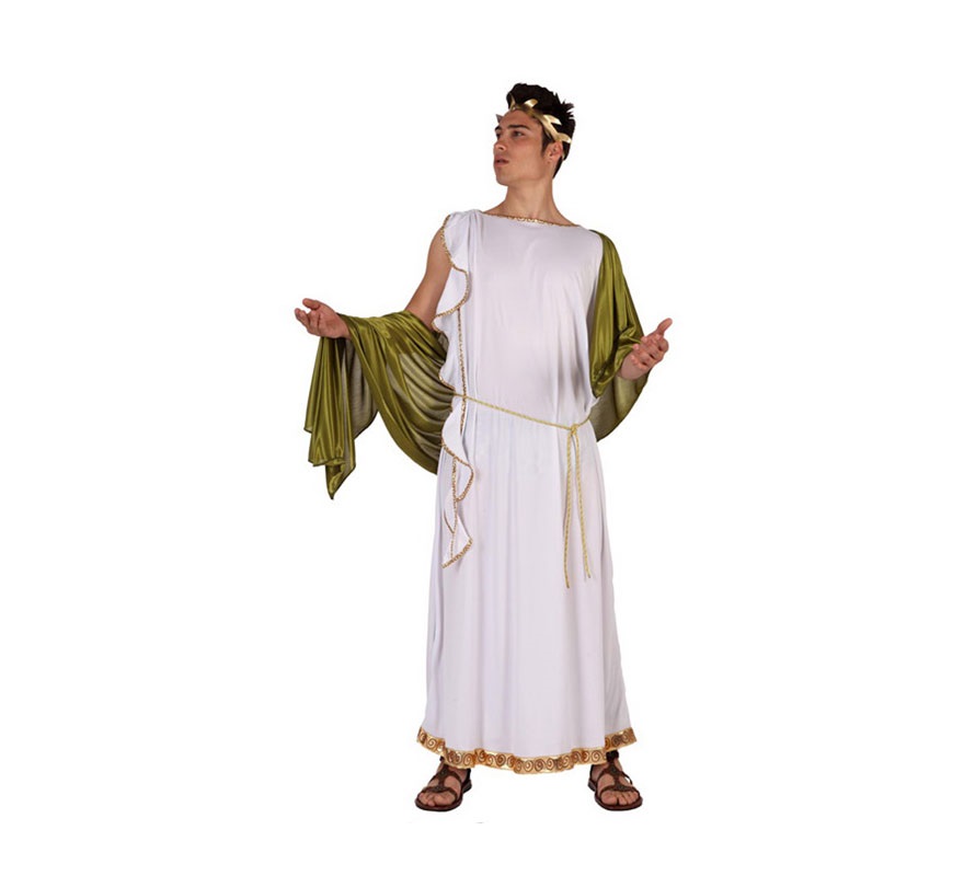 Disfraz de Emperador Griego para hombre. Talla 2 ó talla Standar M-L = 52/54. Incluye disfraz completo. Ideal para disfrazarte de Romano.