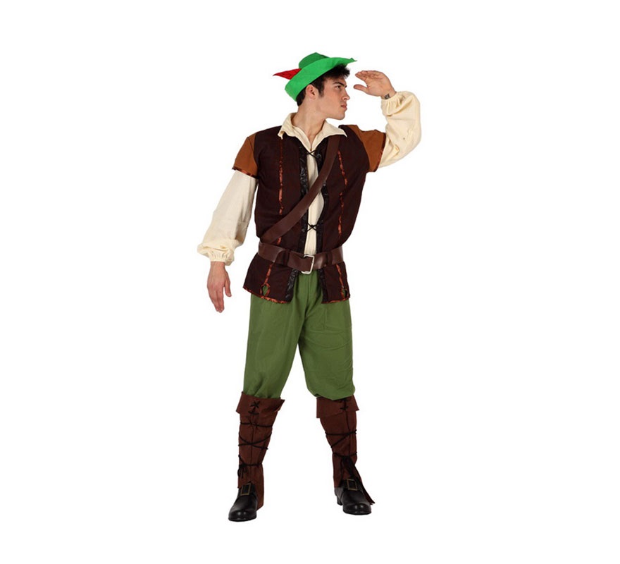 Disfraz de Chico de los Bosques para hombre. Talla 3 ó talla XL 54/58. Incluye disfraz completo. Disfraz de Robin Hood para hombre.