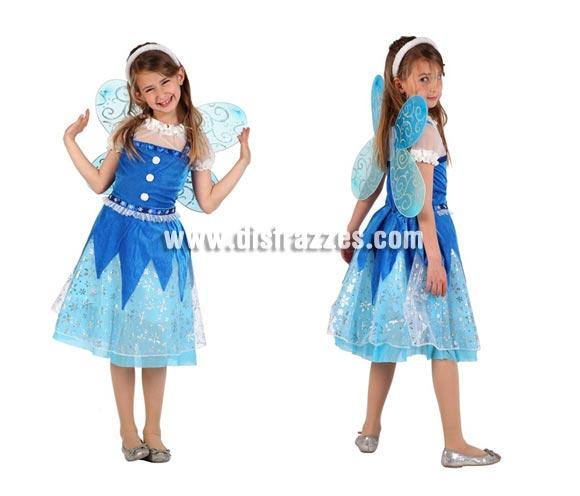 Disfraz Hada de Invierno para niñas de 5 a 6 años. Incluye disfraz completo.