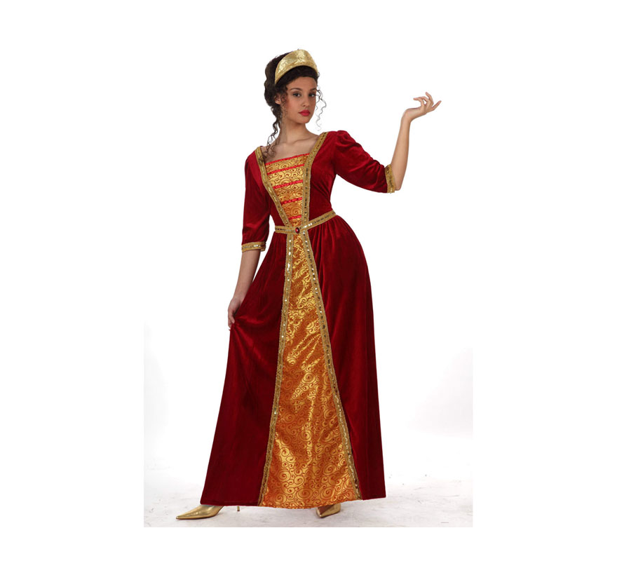 Disfraz Princesa Medieval para mujer. Talla 3 ó talla XL 44/48. Incluye vestido.