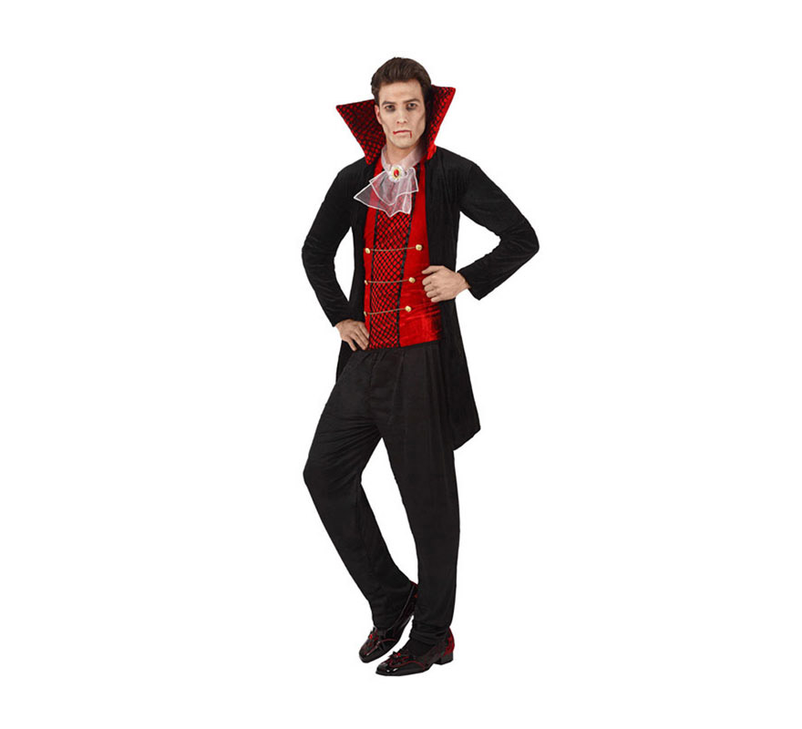 Disfraz de Vampiro elegante para hombre. Talla XL 54/58. Incluye disfraz completo.