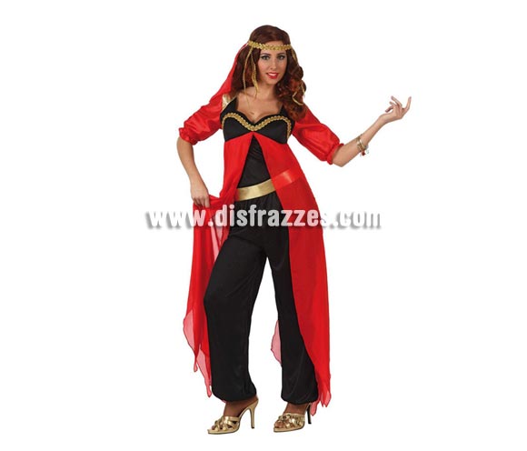 Disfraz de Princesa Árabe para mujer. Talla 3 ó talla XL 44/48. Incluye disfraz completo sin zapatos ni pulsera.