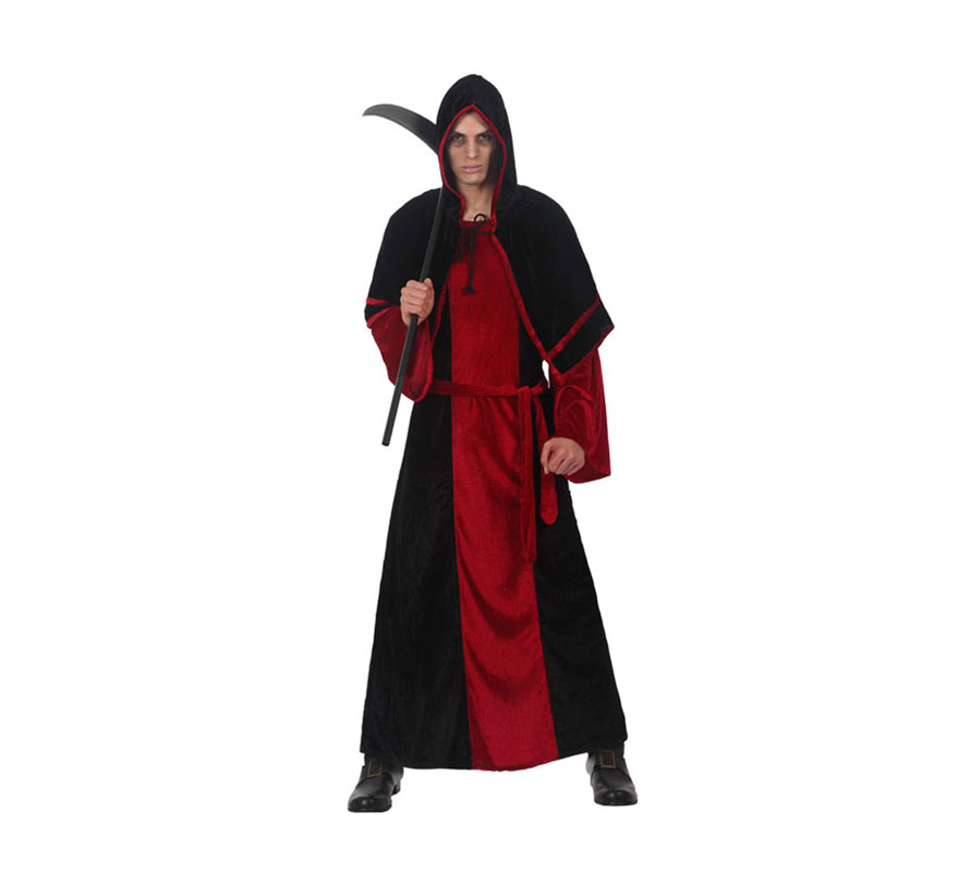 Disfraz de Señor de la Muerte adulto para Halloween. Talla XL 54/58. Guadaña NO incluida, podrás verla en la sección de Complementos de Halloween.