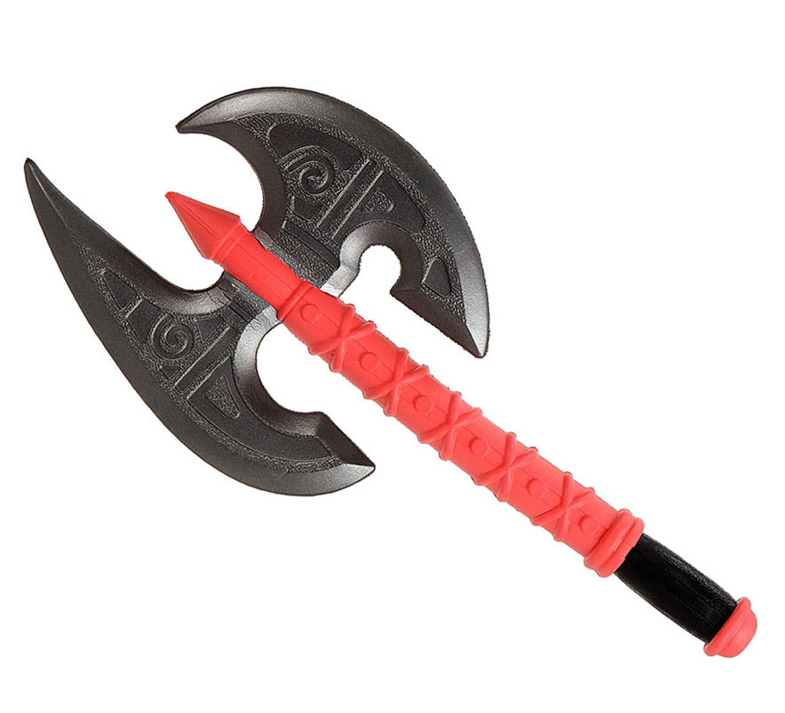 Hacha Medieval doble hoja de 52 cm (E.V.A).