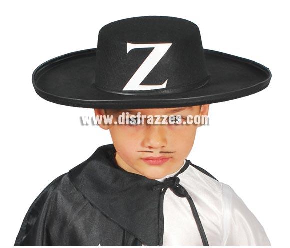 Sombrero Zorro fieltro infantil