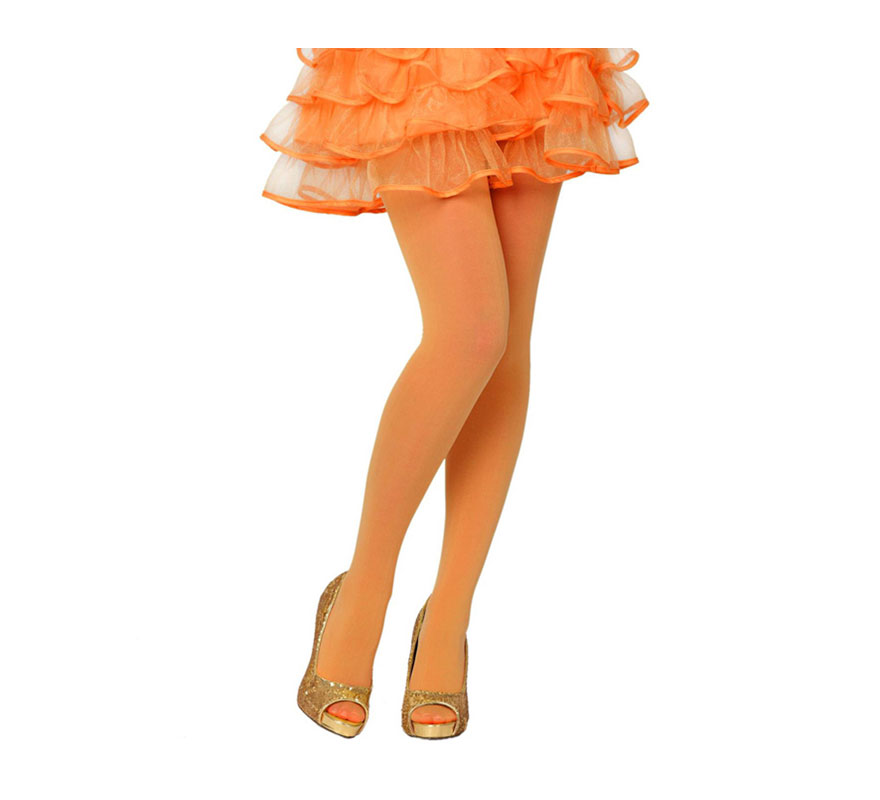 Pantys naranja neon. Talla universal. Perfectas para el disfraz de Bruja.