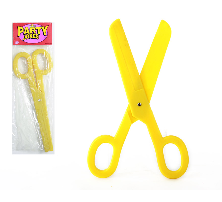 Tijeras gigantes PVC perfectas para disfraces de Payasos. Disponibles en varios colores, precio por unidad, se venden por separado.