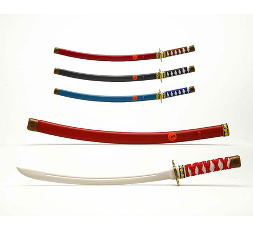 Katana de Ninja de 60 cm. 4 colores surtidos. Precio por unidad, se venden por separado. Espada de Samurai.