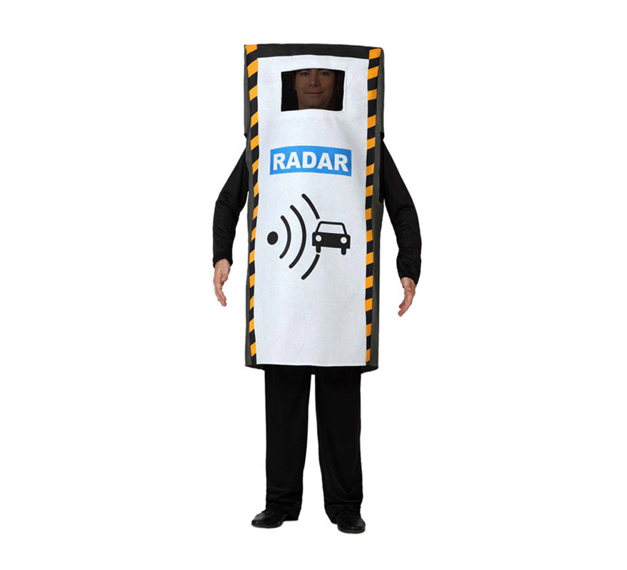 Disfraz de Radar para adultos. Incluye disfraz de radar. Ideal para Grupos y Comparsas, como es talla única puede valer para hombres y mujeres. 