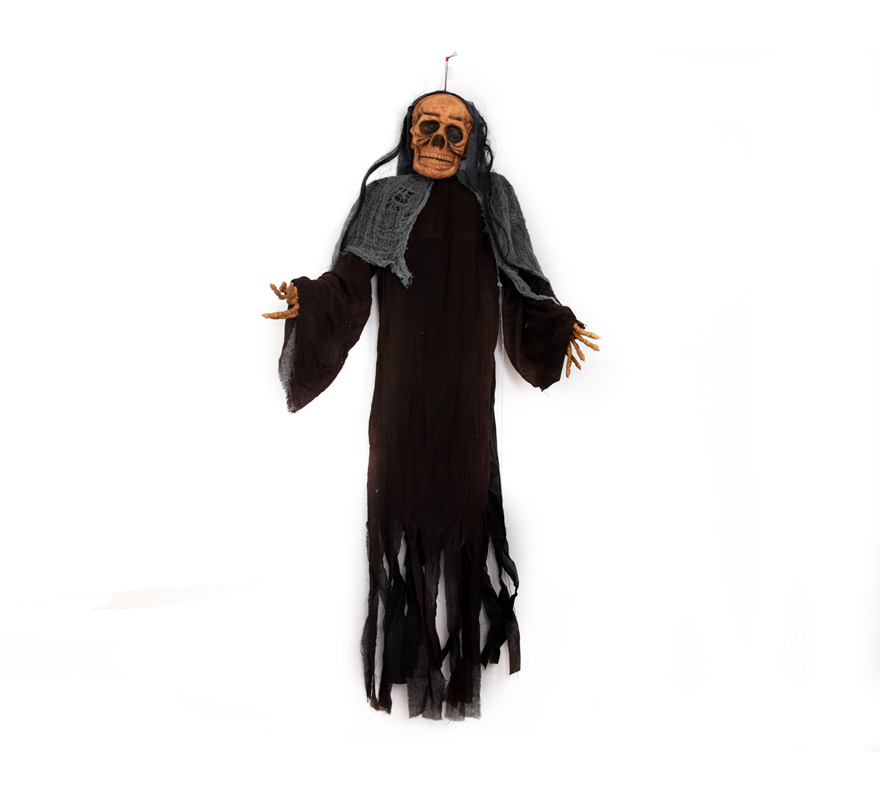 Esqueleto GIGANTE colgante con luz 180 cm. Perfecto para la decoración de Pubs y Discotecas en Halloween.