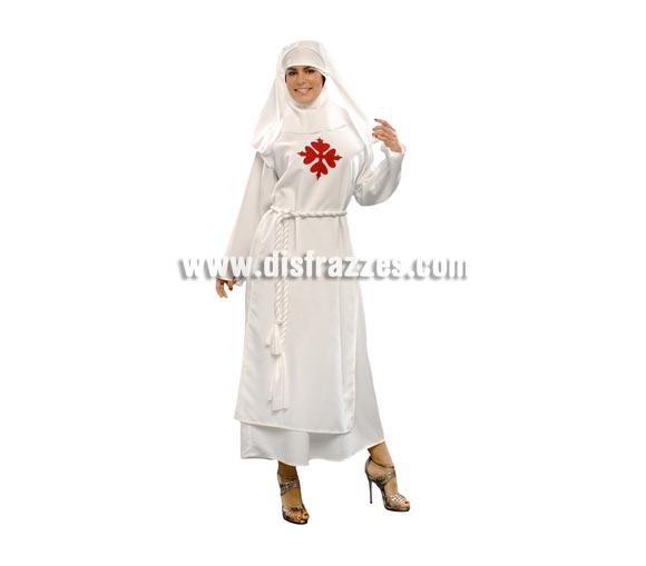 Disfraz de Doña Inés para mujer. Talla XL = 44/48. Incluye túnica, sobre túnica, tocado y cordón. Precioso y original traje Medieval ideal para Ferias y Fiestas Medievales y para Teatros.