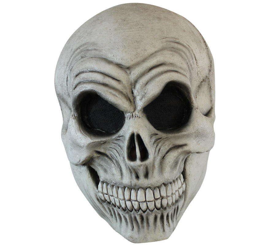 Máscara Calavera Skull de látex para Halloween. Alta calidad. Fabricada en látex artesanalmente por una empresa que hace efectos especiales para Hollywood. Máscara de Calavera para dar terror en Halloween.