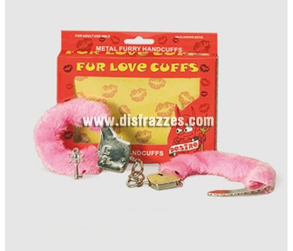 Esposas Rosa alcochadas. Perfectas para hacer un regalo y para Despedidas de Soltera.
