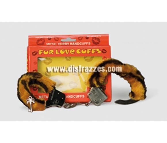Esposas Tigre alcolchadas. Perfectas para hacer un regalo y para Despedidas de Soltera.