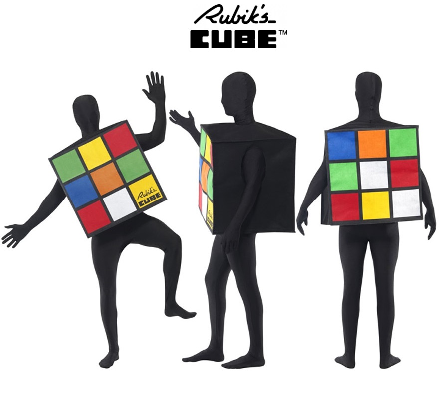 Disfraz de Cubo Rubik's para adultos.
