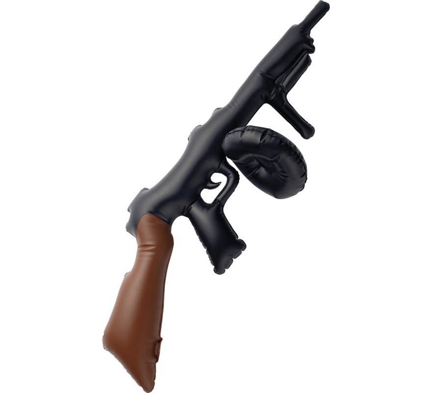 Metralleta  o Pistola de Ganster hinchable de 75 cm.