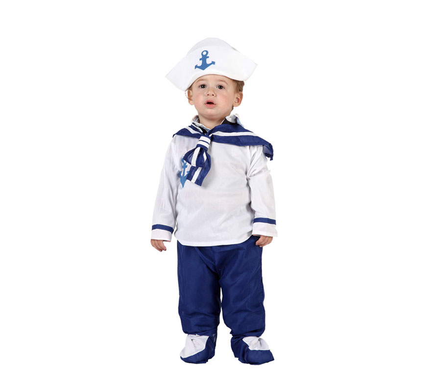 Disfraz de Marinero para niños de 12 a 24 meses. -¿Te imaginas a tu hijo disfrazado de Marinero? -Puede ser la sensación de la Fiesta. Incluye disfraz completo.
