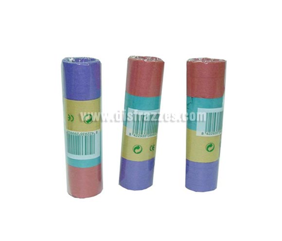 Paquete con 20 rollos de Serpentina de colores variados. Perfecto para Nochevieja, Cabalgatas, Desfiles de Carnaval y para cualquier Fiesta. En la imagen aparecen 3 paquetes de 20 rollos, el precio es por cada paquete individual.