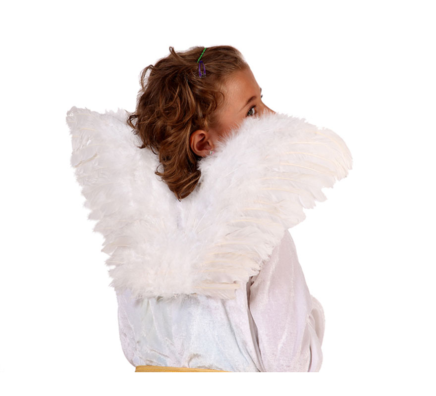 Alas de ángel plumas blancas de 55x26 cm.
Ideal para Navidad y también como complemento de tu disfraz de Halloween para ir de Fiesta a Pubs, Discotecas, Casas particulares o Restaurantes y ayudar a crear un ambiente terrorífico y tenebroso en la Fiesta de Halloween.
¡¡Compra los complementos de tus disfraces en nuestra tienda de disfraces, será divertido!!
