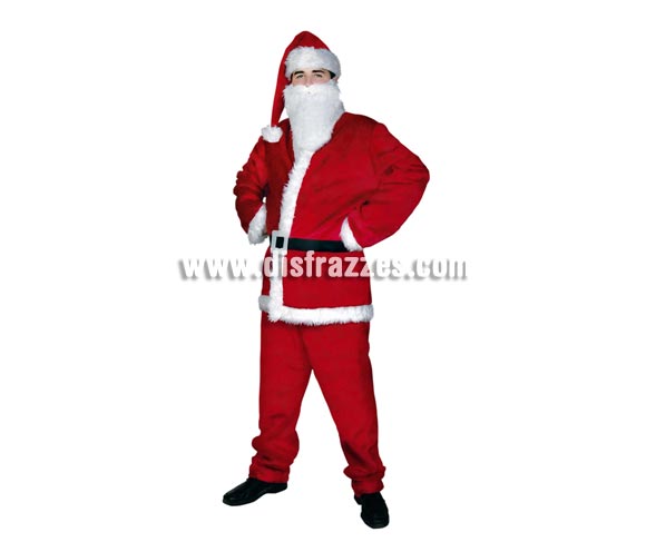 Disfraz de Papa Noel lujo adulto para Navidad. Talla única 52/54. Incluye pantalón, casaca, cinturón, gorro y barba. Éste disfraz de Navidad es ideal para la época Navideña en la que los niños hacen teatros de Belenes e interpretan canciones tradicionales en los Colegios y se comienzan a preparar las Fiestas en las que Reina la Paz y la Unidad. Disfrazándote con un disfraz para Navidad, o disfrazando a tus hijos con disfraces de Navidad, ayudas a crear ese ambiente mágico en el que los peques se sienten protagonistas y sienten el auténtico Espíritu Navideño que entre todos debemos crear.
¡¡Compra tu disfraz para Navidad en nuestra tienda de disfraces, será divertido!!
