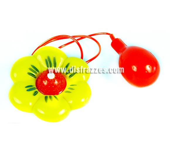 Flor Lanza-agua de broma de 27x16 cm. Perfectas también como complemento de los disfraces de Payasos.