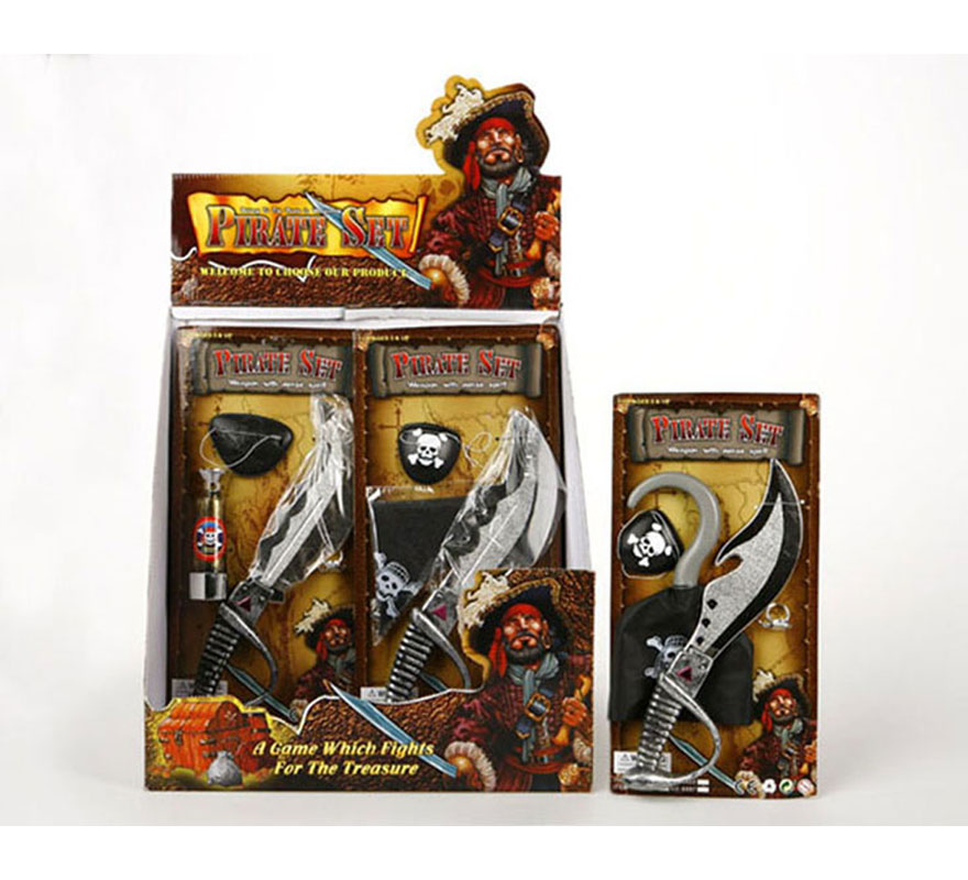 Set de Pirata con accesorios 3 modelos surtidos. Precio por unidad, se venden por separado.