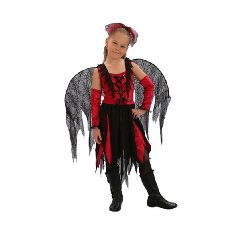 Disfraz de Hada Telarañas barato para Halloween. Talla de 4 a 6 años. Incluye tocado, vestido, alas y manguitos. Éste disfraz de Halloween es ideal para celebrar la Fiesta de la Noche de las Brujas cada vez más arraigada en nuestro País en Pub's, Discotecas, Casas particulares,  Restaurantes o Colegios y ayudar a crear un ambiente terrorífico y tenebroso indispensable para la Noche de Halloween la cual se celebra la víspera de Todos los Santos.
¡¡Compra tu disfraz para Halloween en nuestra tienda de disfraces, será divertido!!