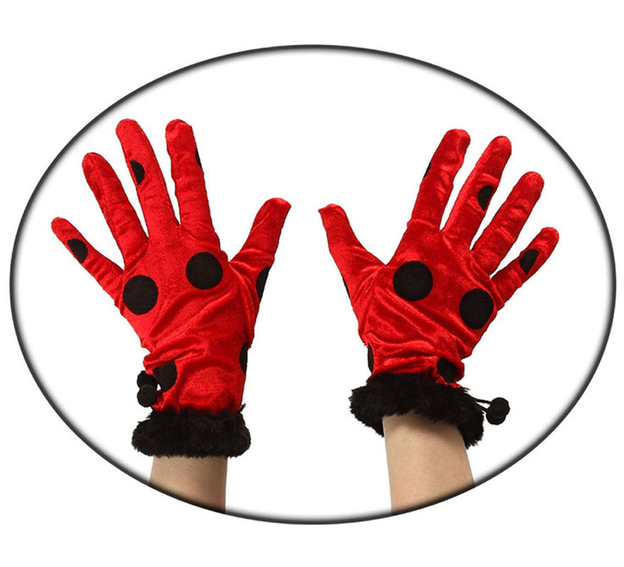 Guantes de Mariquita talla única.