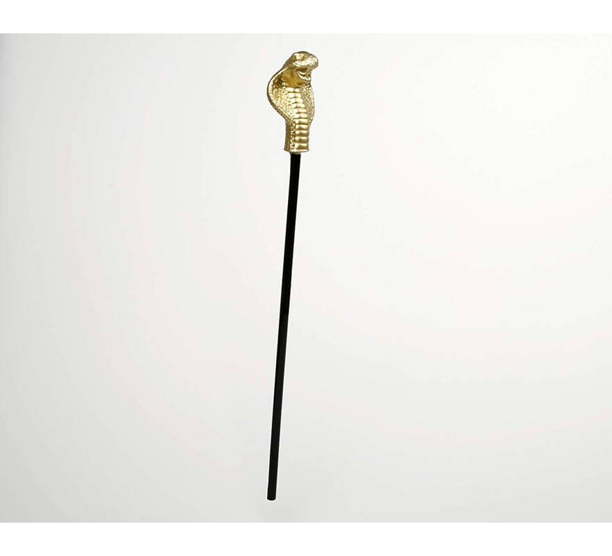 Bastón Cobra de PVC de 60 cm. Perfecto para los disfraces de Faraones Egipcios y también para los disfraces de Halloween.